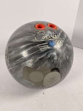 Columbia Gray Swirl Bowling Ball - Gray/Orange Inserts